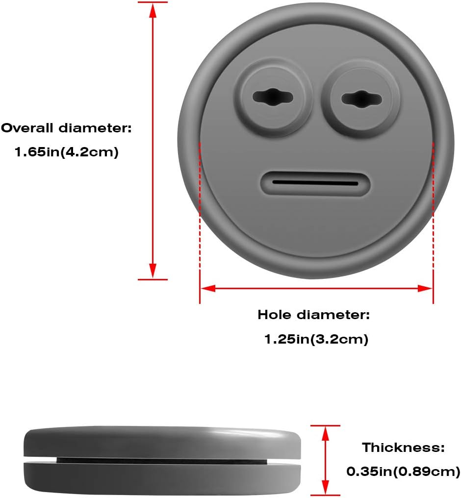 3 Pack Meat Thermometer Probe Grommet for Grill, Replacement for Weber 85037 Smokey Mountain Cookers Accessories, and Other Grills Probes Port