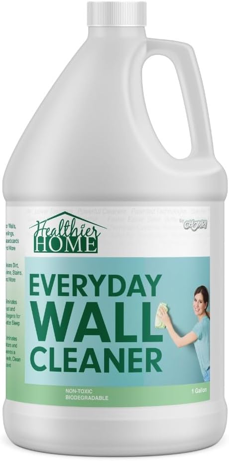CHOMP! Painted Wall Cleaner Spray: Healthier Home 5-Minute CleanWalls 4-in-1 Multipurpose, Ceiling and Baseboard Cleaning - Dirt, Dust, Odor and Stain Remover - 128 Oz (Meadow Breeze)