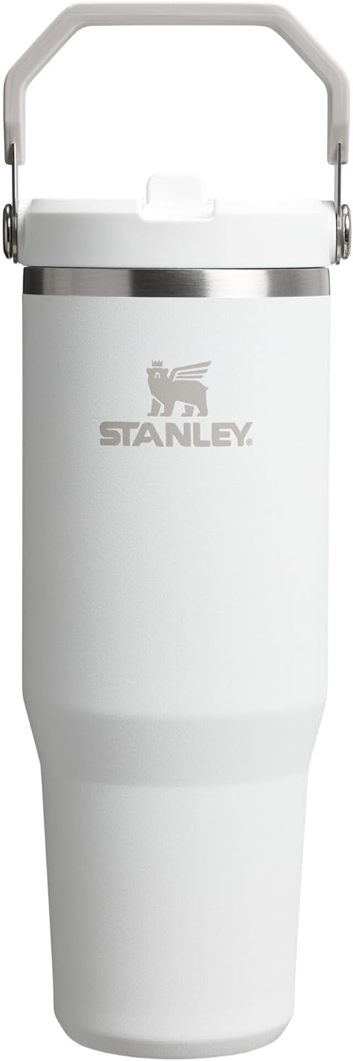 Stanley IceFlow 2.0 Flip Straw Tumbler with Handle 30 oz | Twist On Lid and Flip Up Straw | Leak Resistant Water Bottle | Insulated Stainless Steel | BPA-Free | Frost
