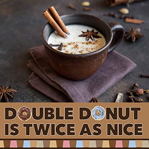 Double Donut Coffee Chai Latte Pods – Spiced & Creamy Chai Tea Latte – Notes of Cinnamon, Cardamom, Cloves & Ginger, Compatible with Keurig Brewers, 20 Count