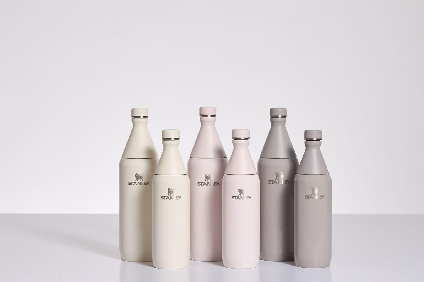 Stanley All Day Slim Bottle 34 oz | Twist On Lid with Leakproof Seal | Slim Design for Travel & Gym | Insulated Stainless Steel | BPA-Free | Azure