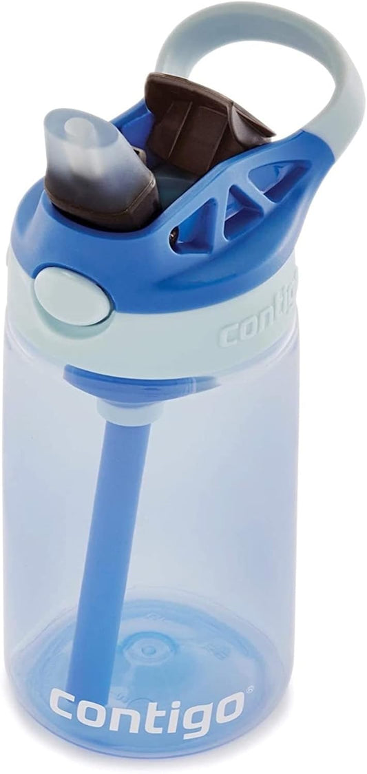 Contigo Kids Straw Water Bottle with AUTOSPOUT Lid, 14oz, Cotton Candy