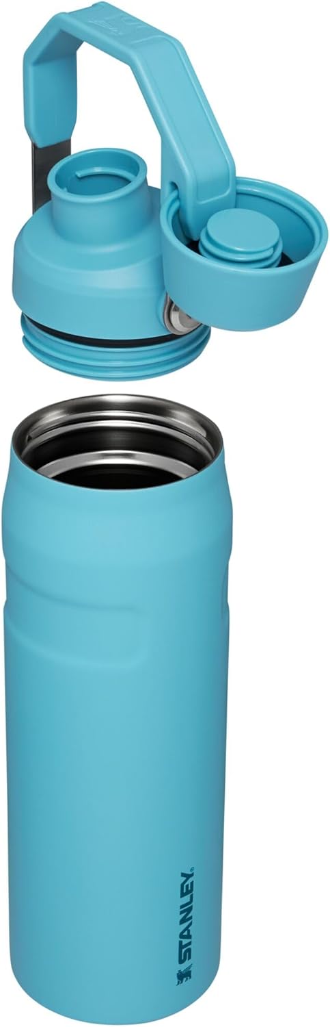 Stanley IceFlow Fast Flow Water Bottle | Angled Spout Lid | Lightweight & Leakproof for Travel & Sports | Insulated Stainless Steel | BPA-Free