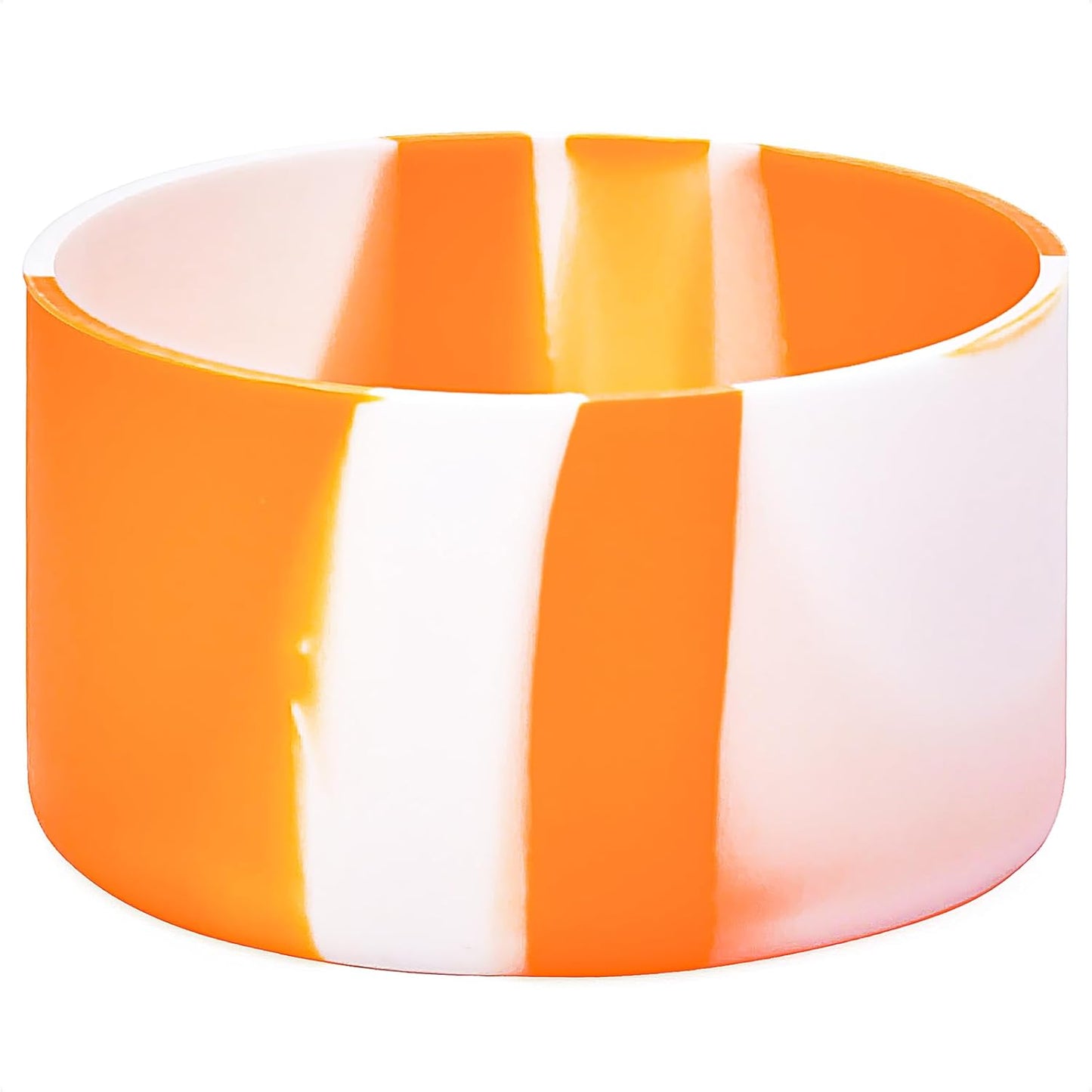 QIANHAI Silicone Boots for Sport Water Bottle Accessories - Fits Stanley Adventure Quencher Tumbler 40oz & IceFlow 20 30oz Hydro Flask YETI Rambler Simple Modern (MixS-1OrangeWhite)