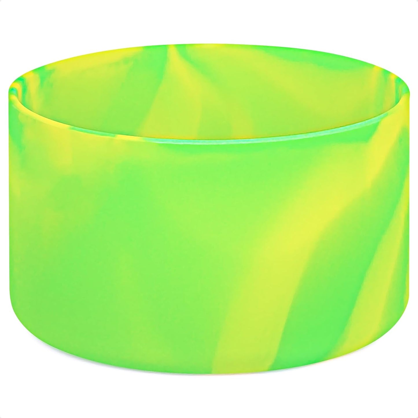 QIANHAI Silicone Boots for Sport Water Bottle Accessories - Fits Stanley Adventure Quencher Tumbler 40oz & IceFlow 20 30oz Hydro Flask YETI Rambler Simple Modern (Mix-1BYellowGreen)