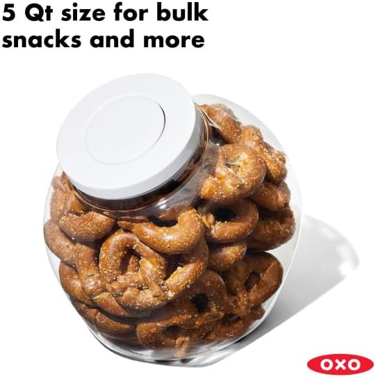OXO Good Grips 5.0 Qt POP Large Cookie Jar - Airtight Food Storage- for Cookies and More