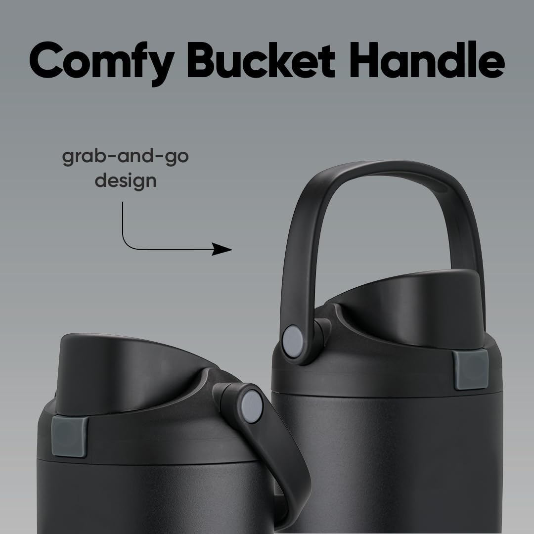 Owala FreeSip Sway Insulated Stainless Steel Water Bottle with Two-Way Spout, Built-In Straw and Bucket Handle, Made for Travel, School, and Sports, 30oz, BPA Free, Leak Proof, Very, Very Dark