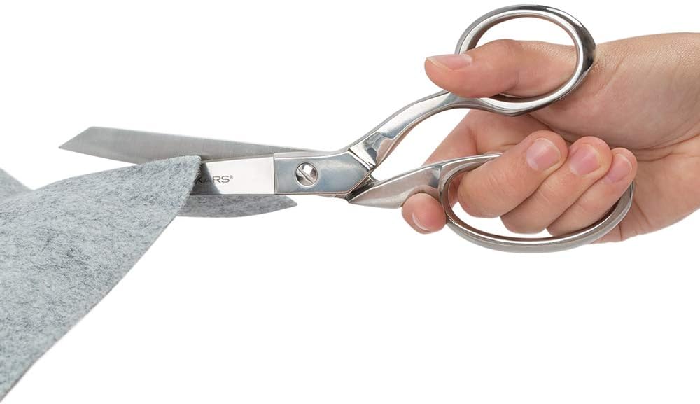Fiskars Forged Scissors - 8" Stainless Steel - Paper and Fabric Scissors for Office, Arts, and Crafts - Silver