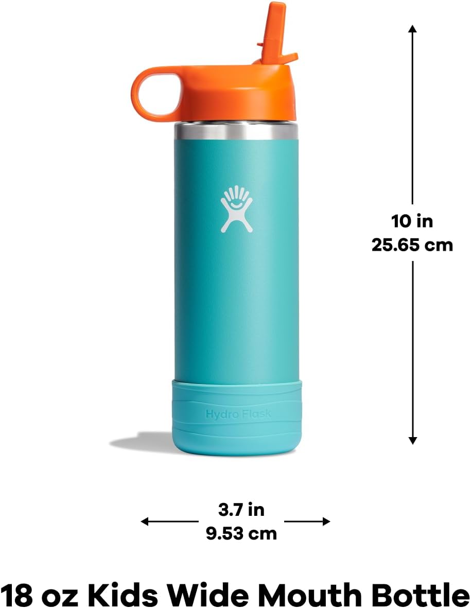Hydro Flask 18 Oz Kids Wide Mouth Straw Cap And Boot Goji