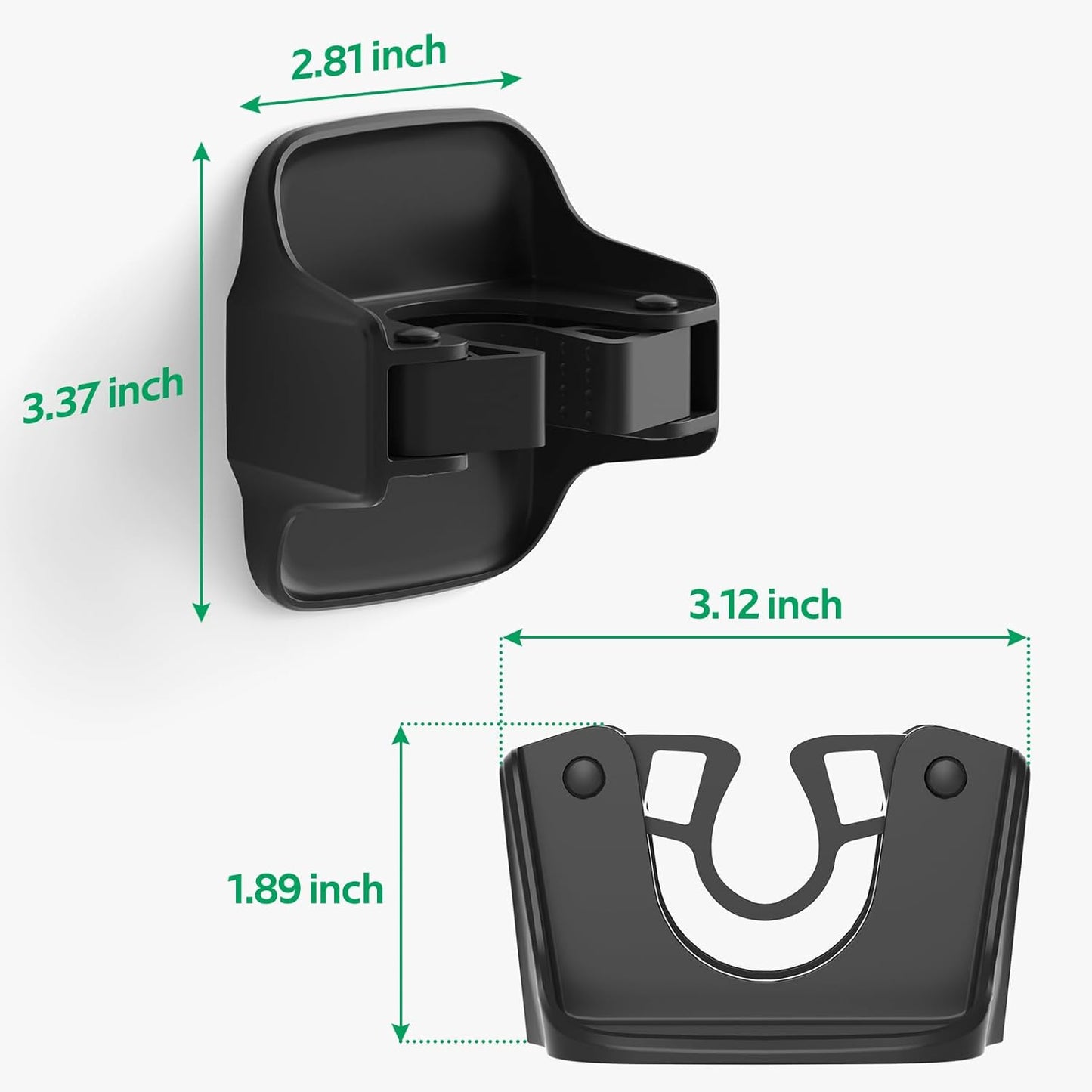 reliahom 10 Pack Broom Holder Wall Mount Mop Grippers No Drilling Self Adhesive Anti-Slip Mop Handle Hanger Dustpan and Broom Organizer Garage Storage Racks-Black