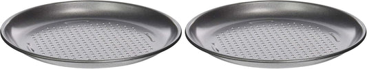 Cuisinart 4 Piece Pizza Pan Set, Mini, Steel Gray (Pack of 2)