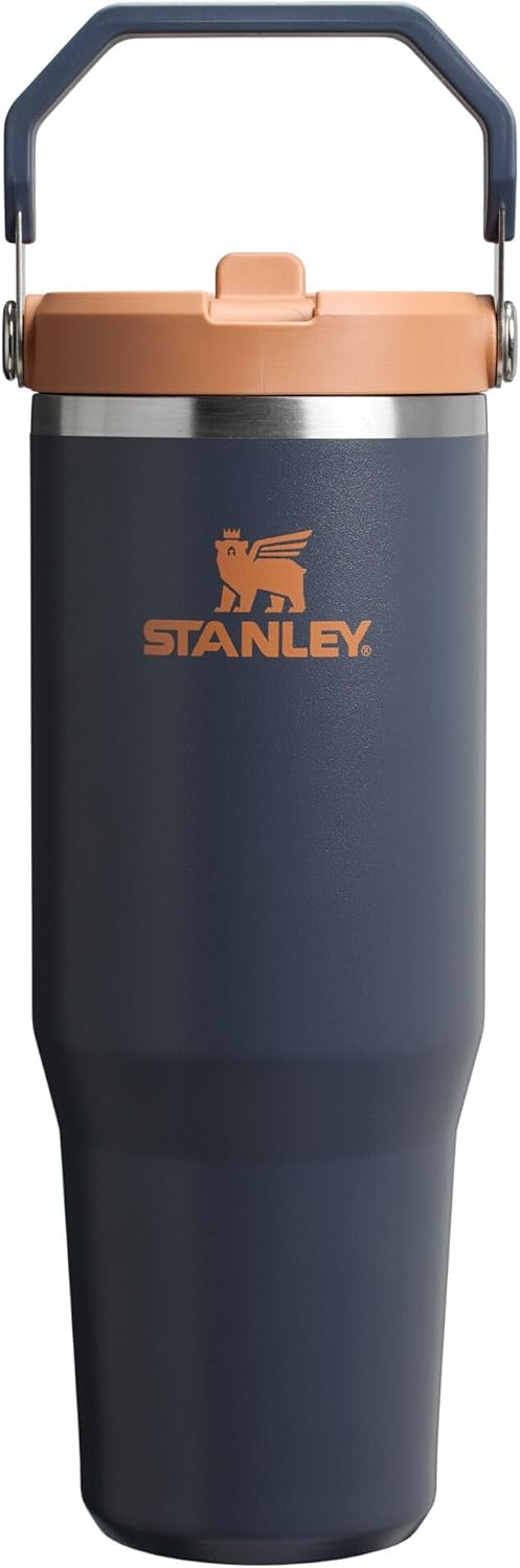 STANLEY IceFlow 2.0 Flip Straw Tumbler with Handle 30 oz | Twist On Lid and Flip Up Straw | Leak Resistant Water Bottle | Insulated Stainless Steel | BPA-Free | Twilight