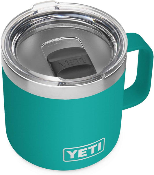 YETI Rambler 14 oz Mug, Vacuum Insulated, Stainless Steel with MagSlider Lid, Stainless