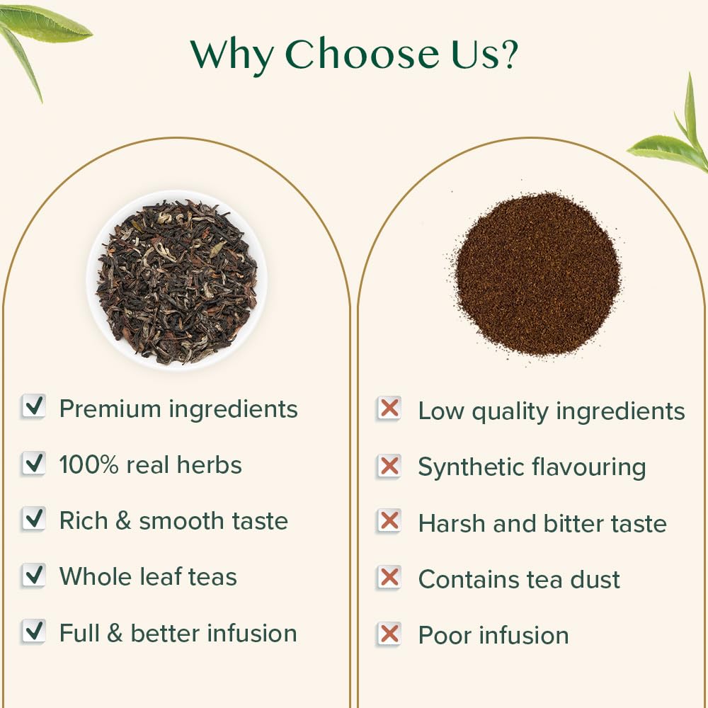 VAHDAM, UNITEA Black Tea Leaves +170 Cups,12oz | Blend Of Darjeeling & Assam Tea | ROBUST & FLAVORY Black Loose Leaf | Unblended Single Origin Tea | Vacuum Sealed Pack