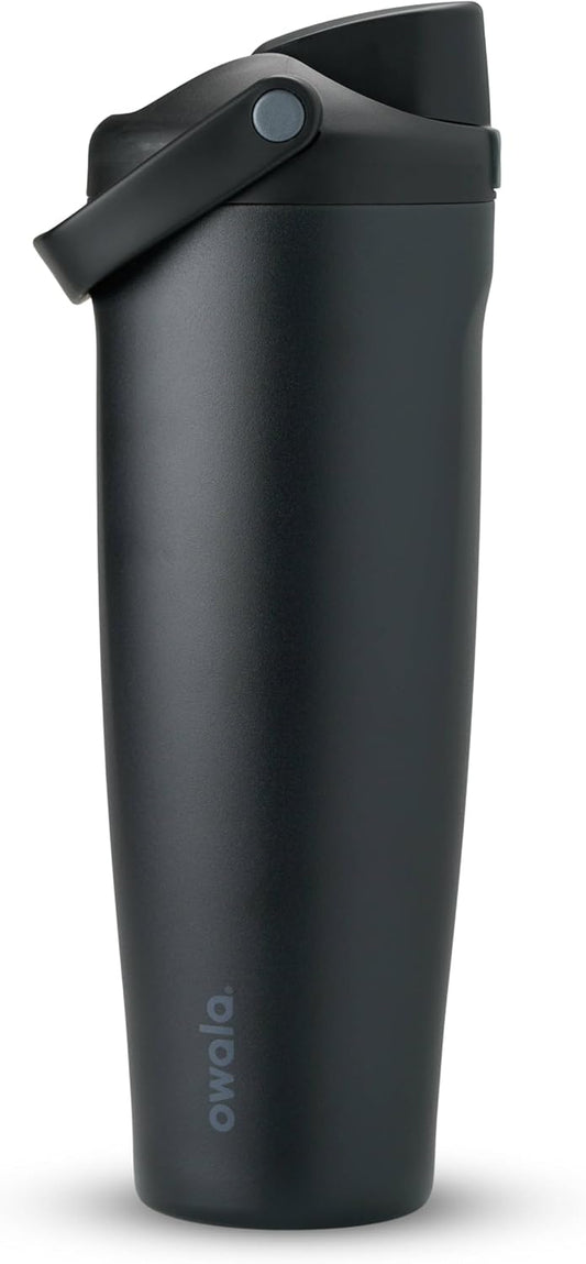 Owala FreeSip Sway - Stainless Steel - 40-oz. - Black (Very, Very Dark)