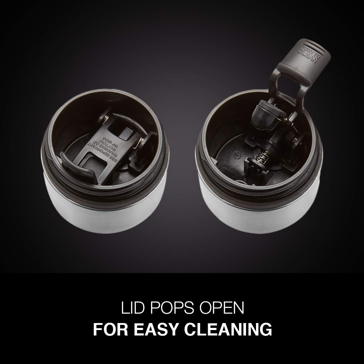 Contigo Luxe Vacuum-Insulated Stainless Steel Thermal Travel Mug 16 Ounces Stainless Steel