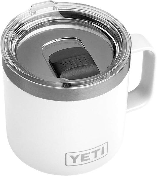 YETI Rambler 14 oz Mug, Vacuum Insulated, Stainless Steel with MagSlider Lid, Stainless