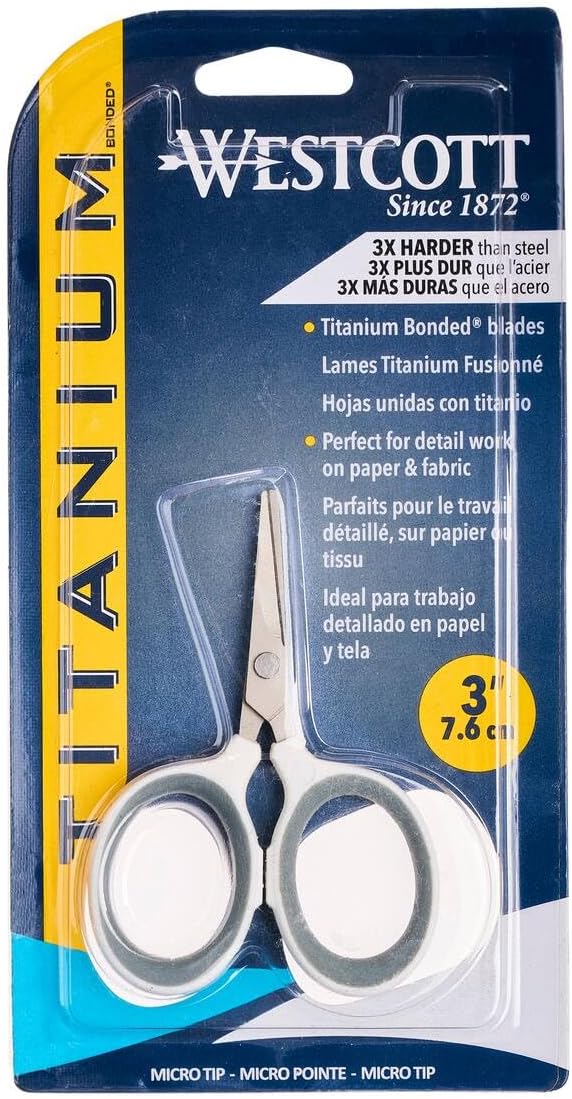 Westcott 3" Titanium Bonded Straight Scissors, Assorted Colors (15150)
