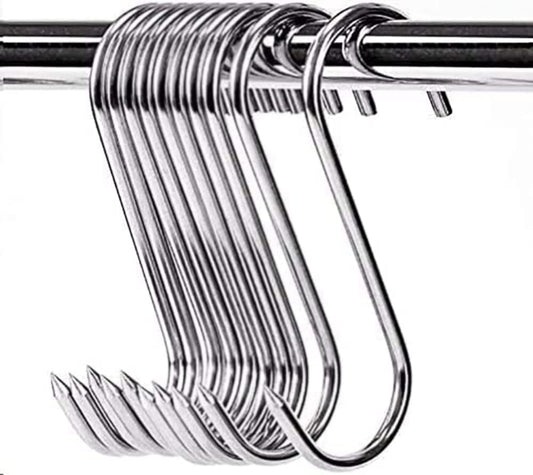 ARTOYS Meat Hooks (4''×4MM), 20Pack,Stainless Steel 304 Butcher's Hook, Meat Hook Tool for Hunting,Hanging, Drying, Butchering, Smoking, BBQ, Grilling Set.