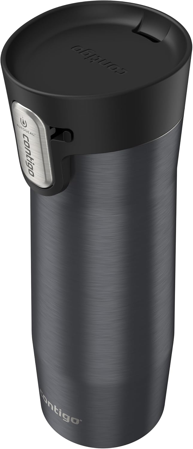 Contigo Travel Mug, Vacuum-Insulated Stainless Steel | AUTOSEAL Technology | Easy-Clean Lid | 20 oz | 2-Pack, Pack of 4