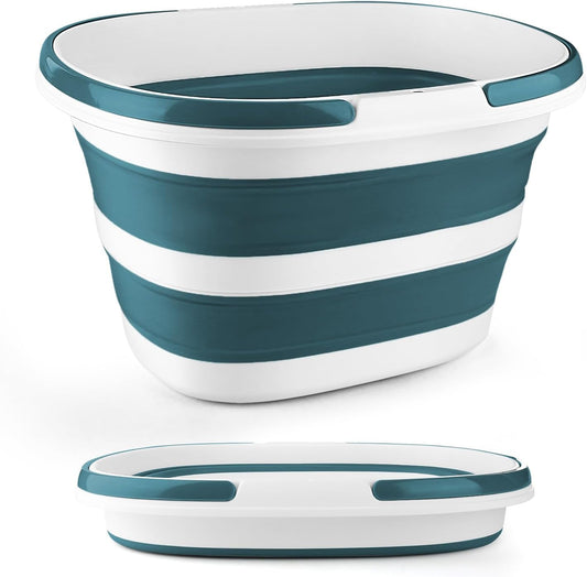 Collapsible Bucket for Cleaning, 4.2 Gallons Mop Bucket with Handle for Floor Window Car Washing, Silicone Ice Buckets for Parties Camping Fishing Beach, RV Laundry Storage Household Cleaning Supplies