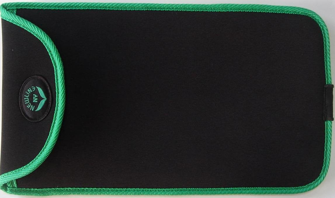 NewlineNY Green Mini Bathroom Travel Scale with Protection Sleeve, SBB0719MLG+101BG