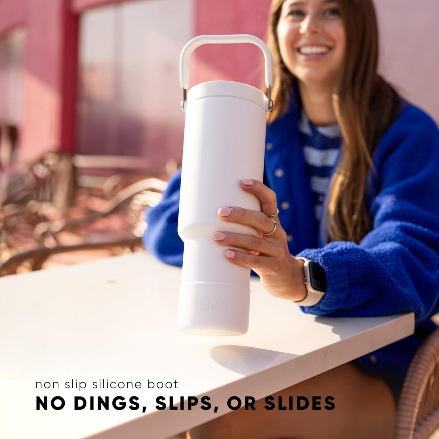 Simple Modern Trek Pivot | 40oz Flip Straw Tumbler with Handle | Water Bottle & Boot | Interchangeable Straw & Chug Lids | Insulated Stainless Steel Jug | Gym Sports Outdoors | Bellini