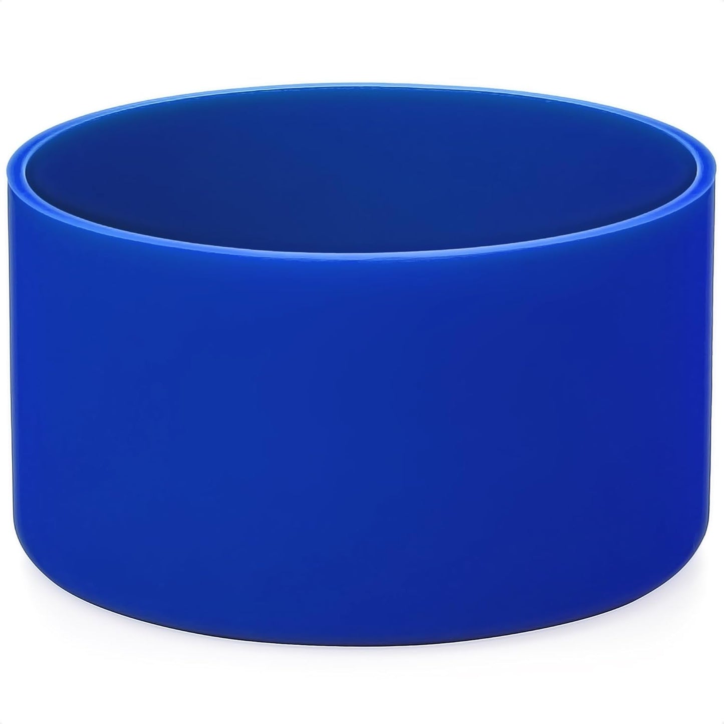 Protective Silicone Boot for 12oz - 24 oz Stainless Steel Water Bottles - Stanley 40oz Tumbler with Handle & Stanley IceFlow 20oz 30oz Anti-Slip Bottom Sleeve Cover，BPA free (Darkblue)