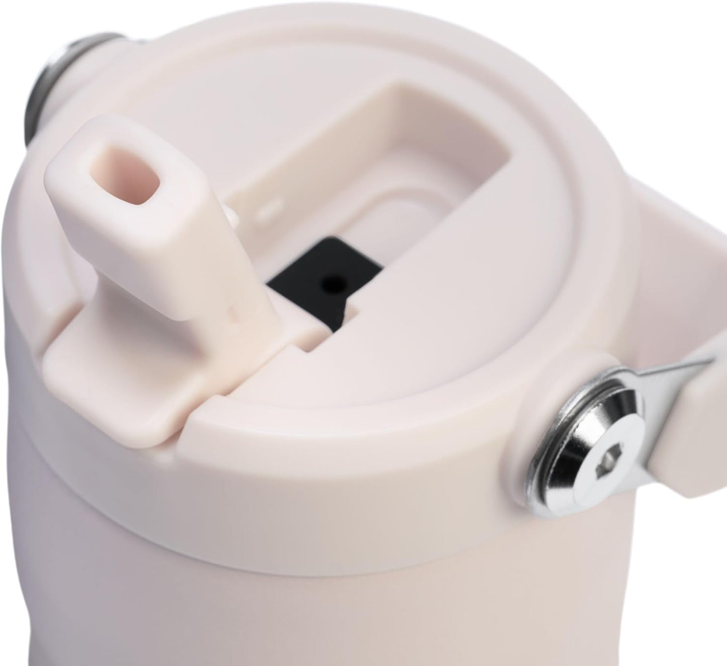 Stanley IceFlow Flip Straw 2.0 Water Bottle 16 oz | Built-In Straw with Larger Opening | Lightweight and Leak Resistant | Insulated Stainless Steel | BPA-Free | Rose Quartz