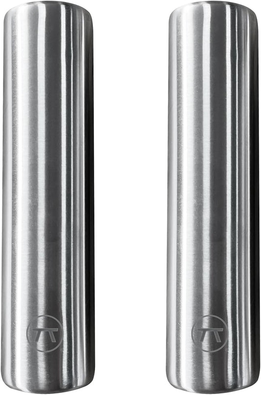 Outset Stainless Steel Cylinder Ice Packs, Set of 2 Reusable Travel Coolers, 6.3" x 1.6”