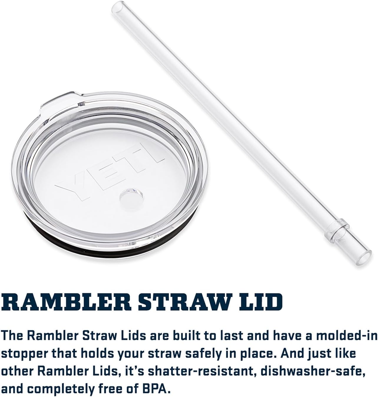 YETI Rambler 42 oz Tumbler with Handle and Straw Lid, Travel Mug Water Tumbler, Vacuum Insulated Cup with Handle, Stainless Steel, Big Wave Blue