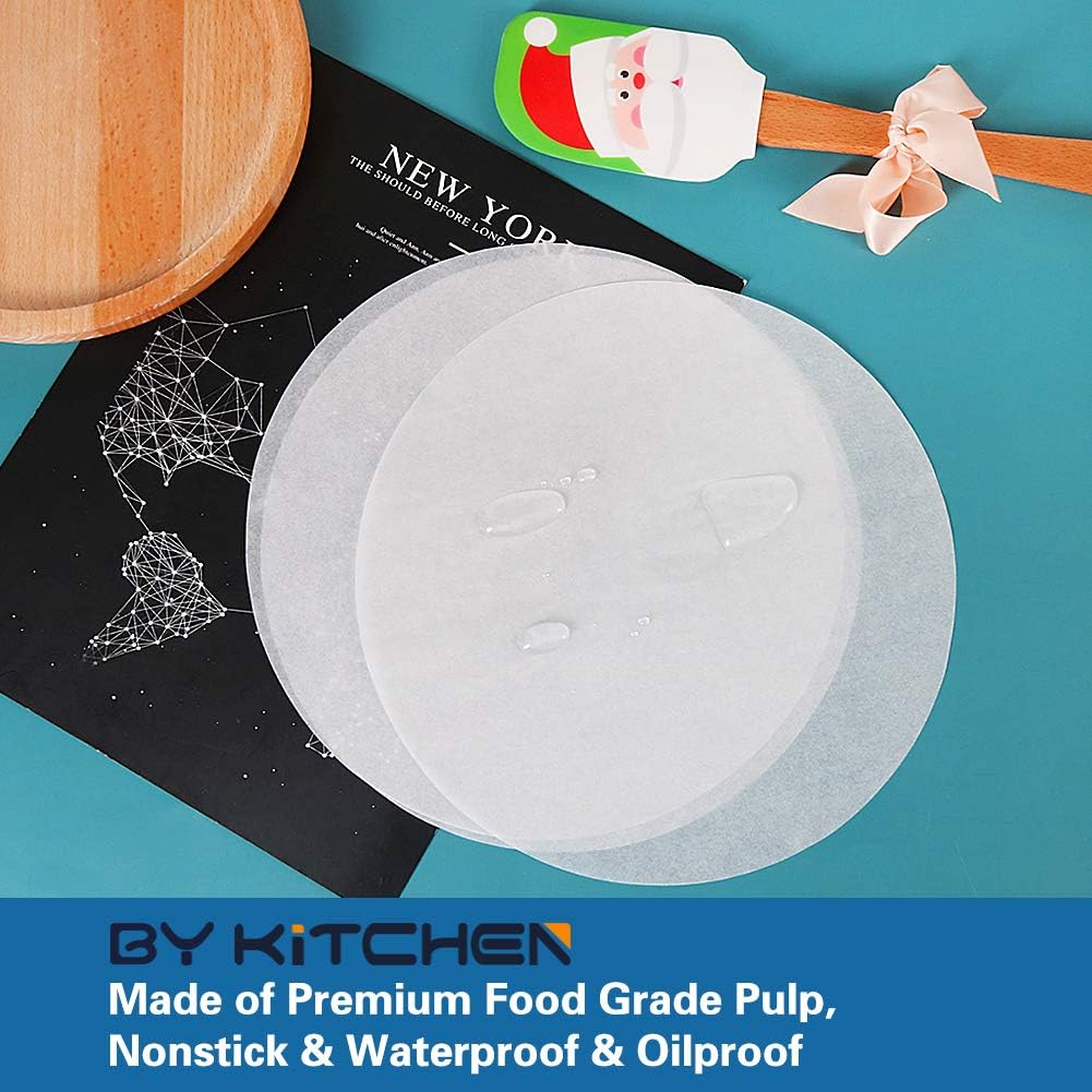 10 Inch Round Parchment Paper, Set of 200, 4.5/5.5/6/7/8/9/12in Parchment Rounds Available, Baking Parchment Circles for Springform Pan, Cake Pan, Tortilla Press and More