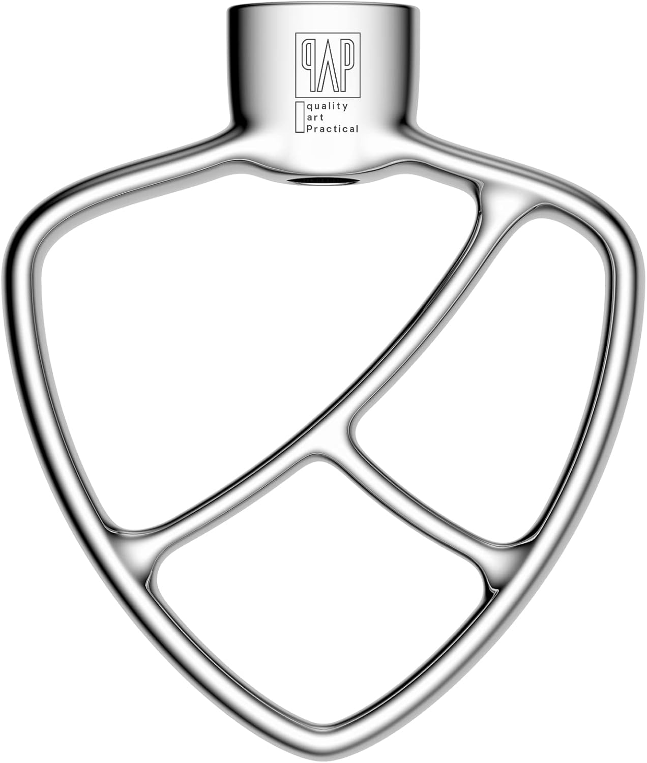 Flat Beater Replacement for KitchenAid 3.5 Qt. Tilt-Head Stand Mixers/Polished 18/8 Stainless Steel Accessories/No coating/Dishwasher Safe