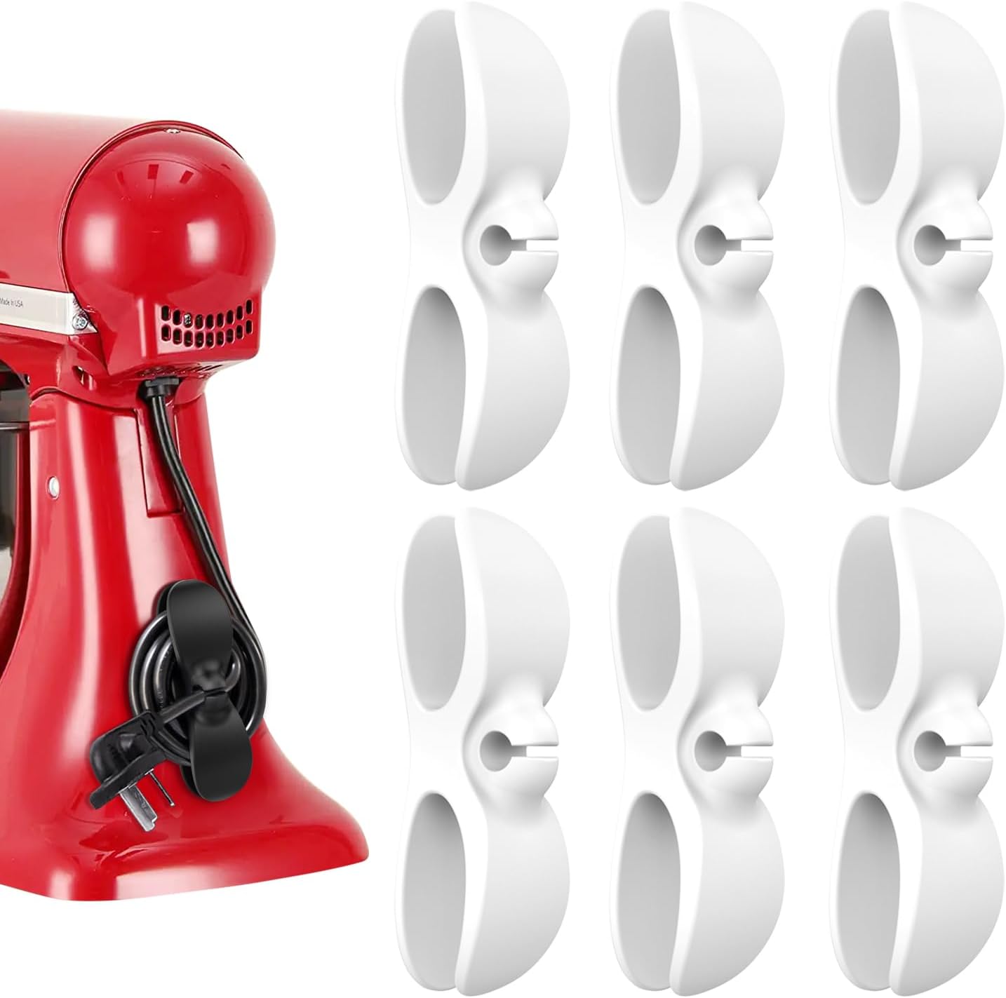 Cord Organizer for Appliances, Upgraded Kitchen Cord Organizer, Cord keeper Cord wrapper Cord holder Cord winder for Appliances Air Fryer, Coffee Maker, Blender, Pressure Cooker, Toaster