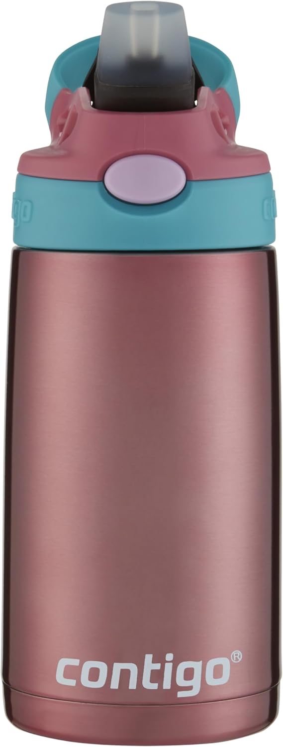 Contigo Kids Straw Stainless Steel Water Bottle with AUTOSPOUT Lid 13oz Punch
