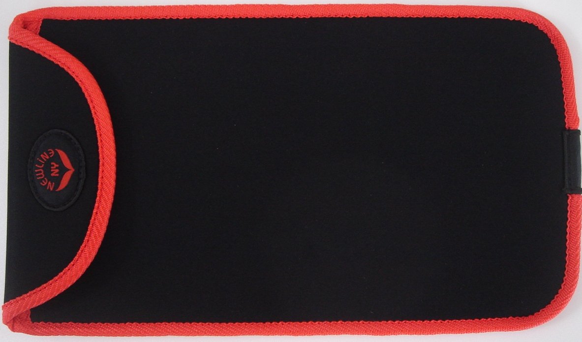 NewlineNY Red-Orange Mini Bathroom Scale + Travel Slip Case SBB0720M-NYRO + NY-MSS101-BRO