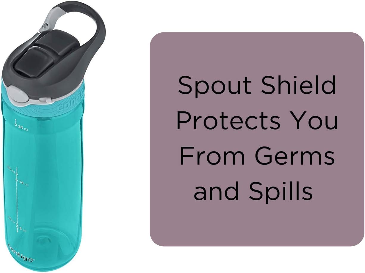 Contigo AUTOSPOUT Ashland Reusable Water Bottle, 24oz, Scuba