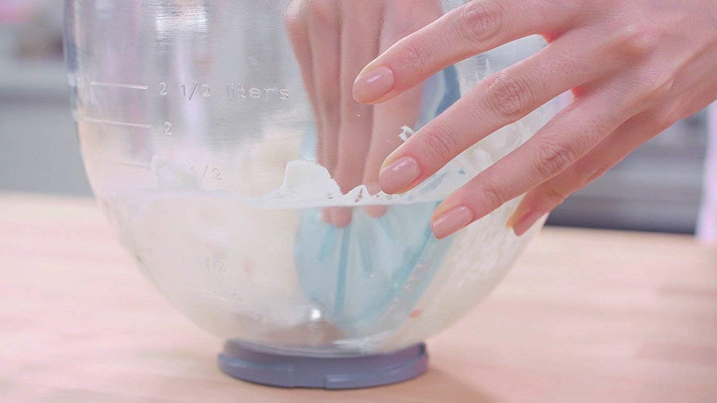 Whisk Wiper® PRO for Stand Mixers - Mix Without The Mess - The Ultimate Stand Mixer Accessory - Compatible With KitchenAid Stand Mixers (For Tilt-Head Mixers, Classic Blue)