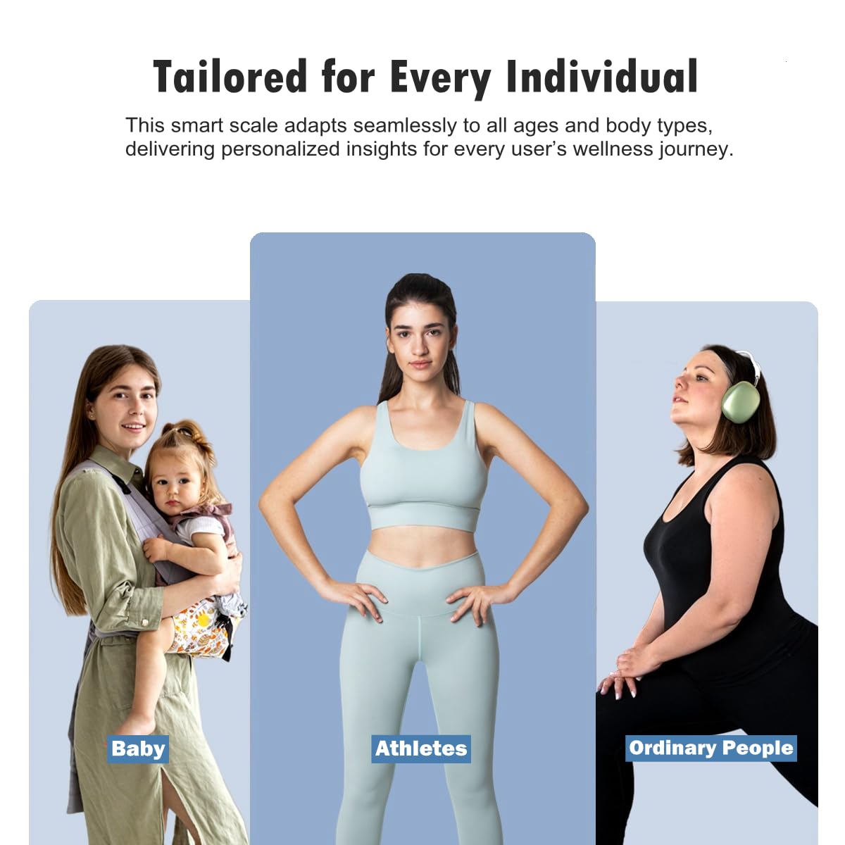 Smart Scale for Body Weight and Fat Percentage, NUTRI FIT Digital Bathroom Scale Bluetooth Biometric Scale for BMI, 17 Metrics Body Composition Analyzer High Accuracy for Weight Loss, Sync App