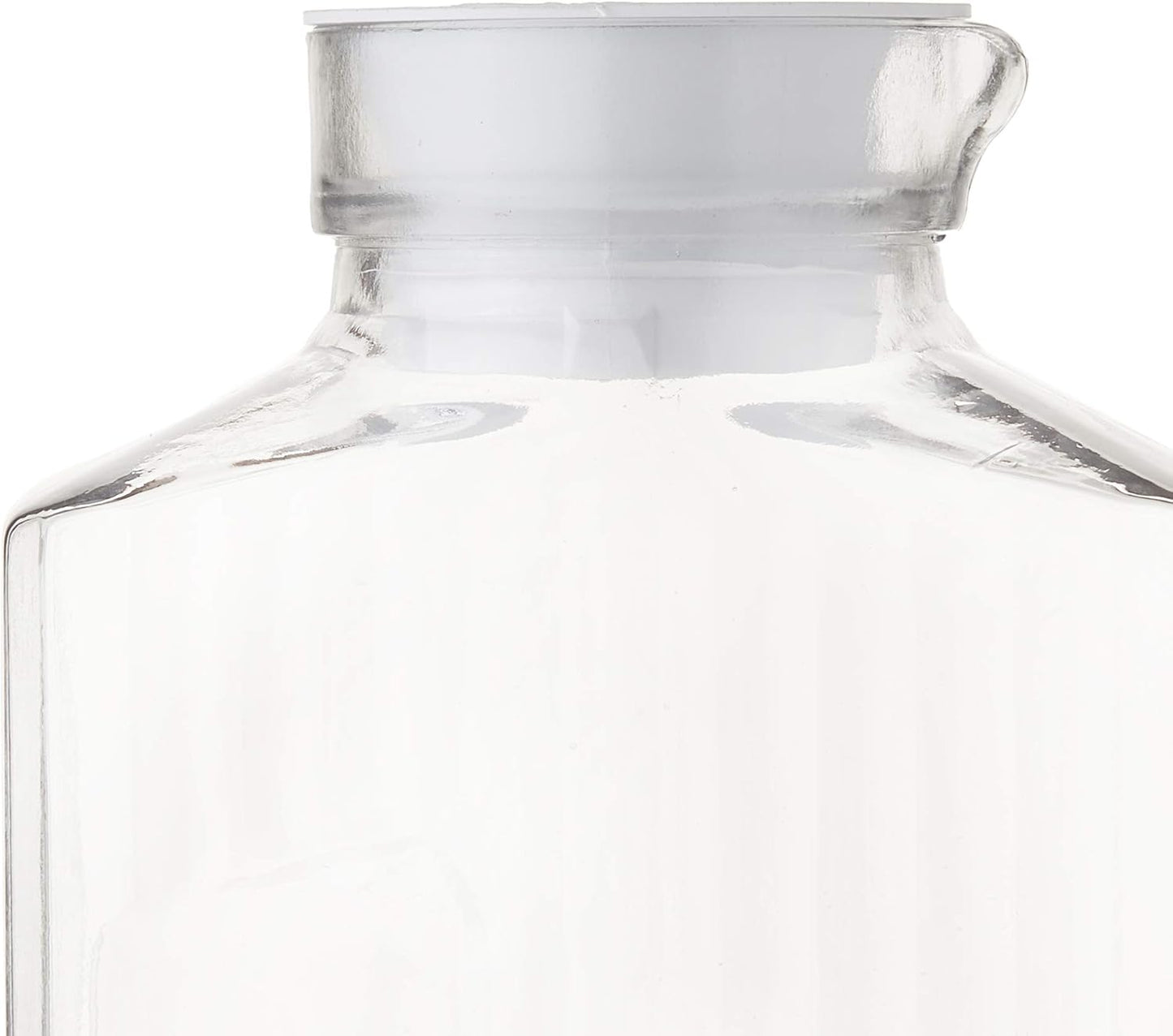 Anchor Hocking Glass Bistro Pitcher with White Stopper, 64-Ounce, Clear