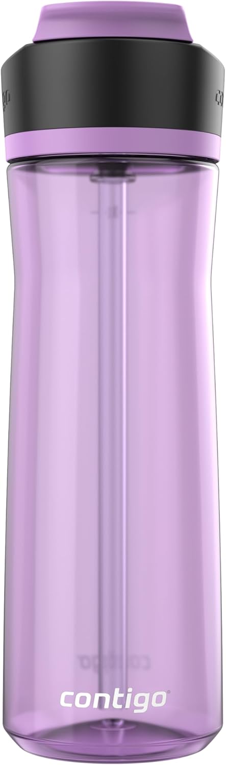 Contigo Ashland Water Bottle 24 oz Pansy (Pack of 4)