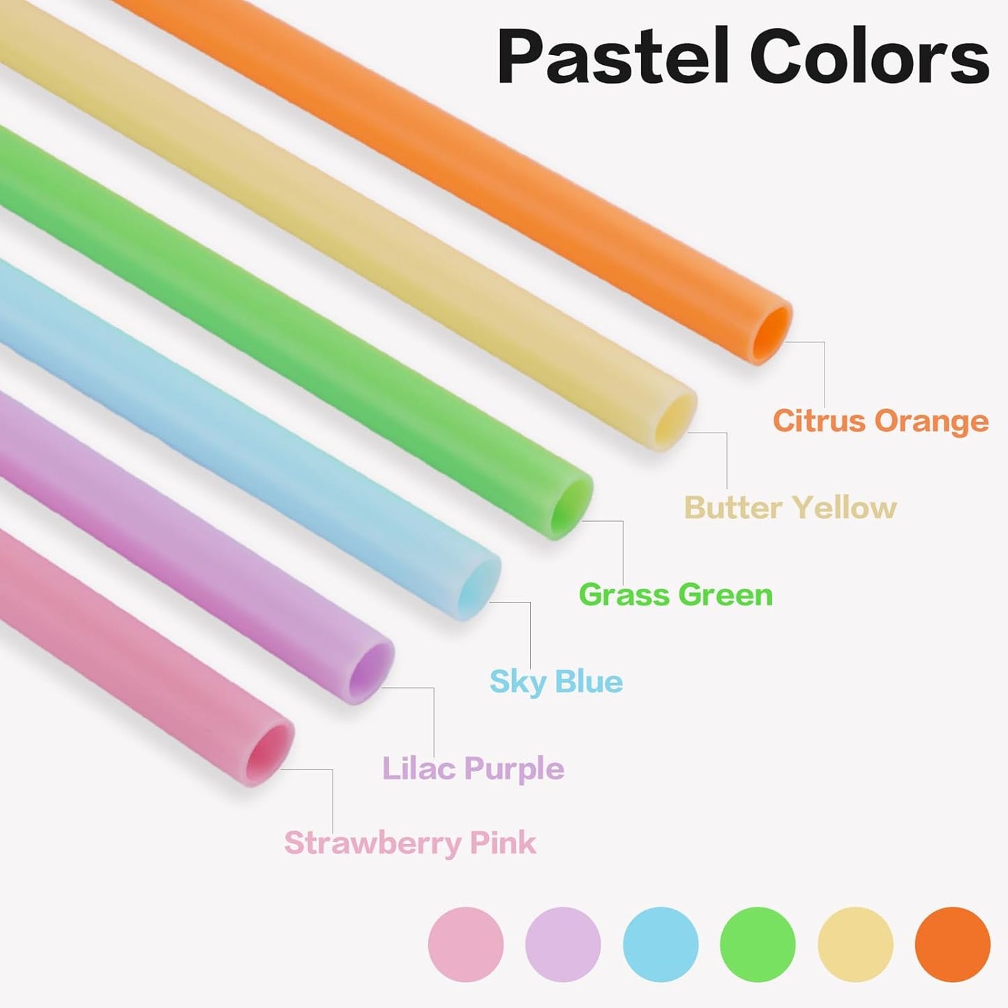 Straws Replacement Compatible with Owala Freepsip 24oz,32oz Water Bottle,Replacement Parts For Owala Free Sip Sway 30 oz,Include 6 BPA-FREE Straws and 1 Cleaning Brush(Citrus Orange)