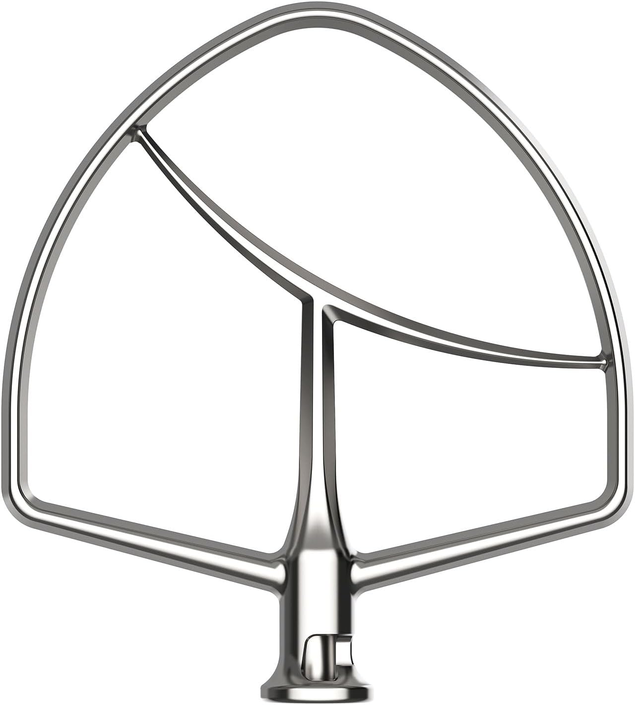 Stainless Steel Flat Beater for KitchenAid 5Plus-6Qt Bowl-Lift Stand Mixer, Paddle Attachment for Kitchenaid Mixer, Heavy Duty and Dishwasher Safe