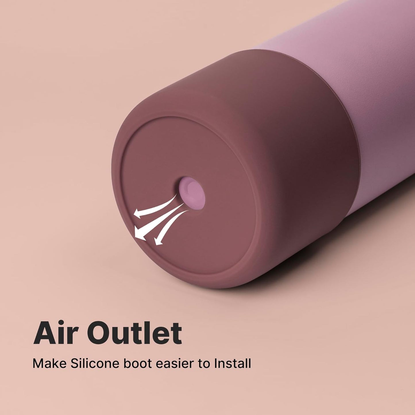 Silicone Water Bottle Boot for Owala 40 oz, Anti-Slip Protective Sleeve for Owala Twist & FreeSip & Flip Stainless Steel Water Bottle, Boot Bottom Base for Owala (Reddish Brown)