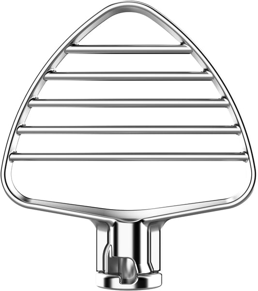 Stainless Steel Beater for KitchenAid 4.5/5QT Tilt Head Stand Mixer, Mixer Paddle for 4.5/5 Quart Tilt Head Stand Mixer, Mixer Attachment for KitchenAid, Dishwasher Safe, Silver