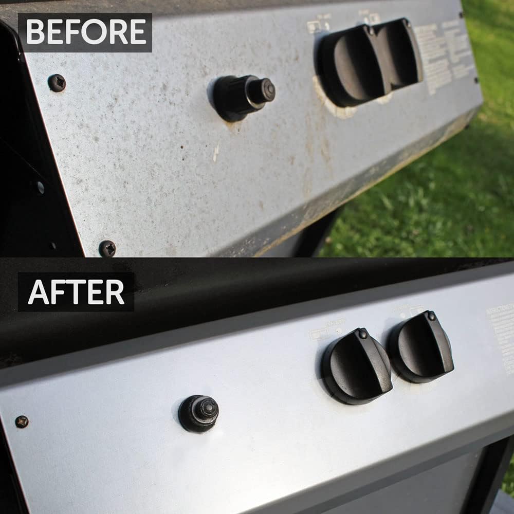 CARON & DOUCET - BBQ Grill Cleaner Oil | 100% Plant-Based & Vegan | Best for Cleaning Barbeque Grills & Grates | Use with Wooden Scrapers, Brushes, Accessories & Tools | Great Gift for Dad! (2X 8oz)