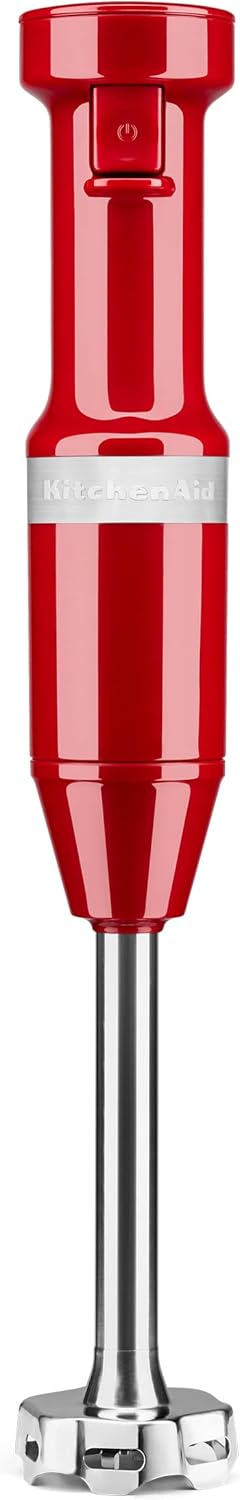 KitchenAid 9 Cup Food Processor - KFP0921 & Variable Speed Corded Hand Blender KHBV53, Empire Red