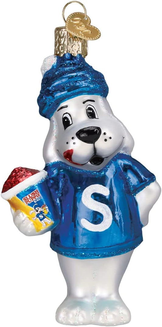 Old World Christmas Slush Puppie Glass Blown Ornament for Christmas Tree, Handcrafted Holiday Decoration, ICEE Collection