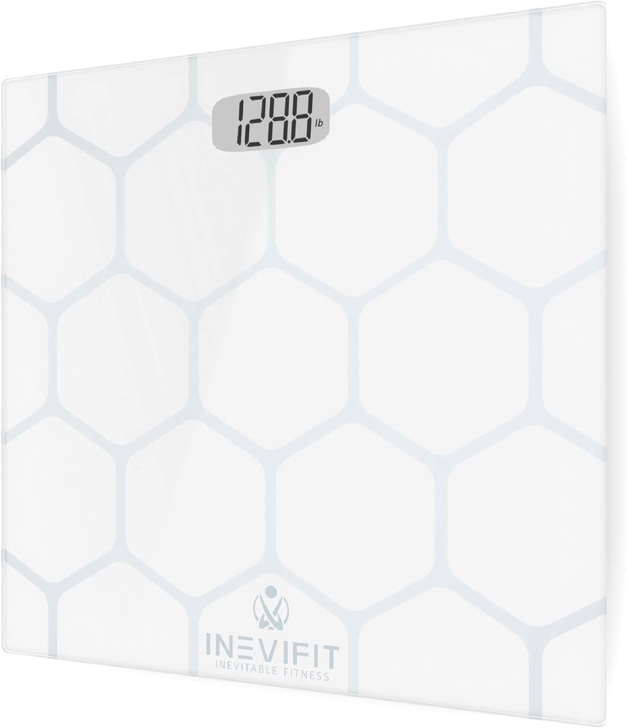 INEVIFIT Bathroom Scale, Highly Accurate Digital Bathroom Body Scale, Measures Weight up to 400 lbs. Includes Batteries