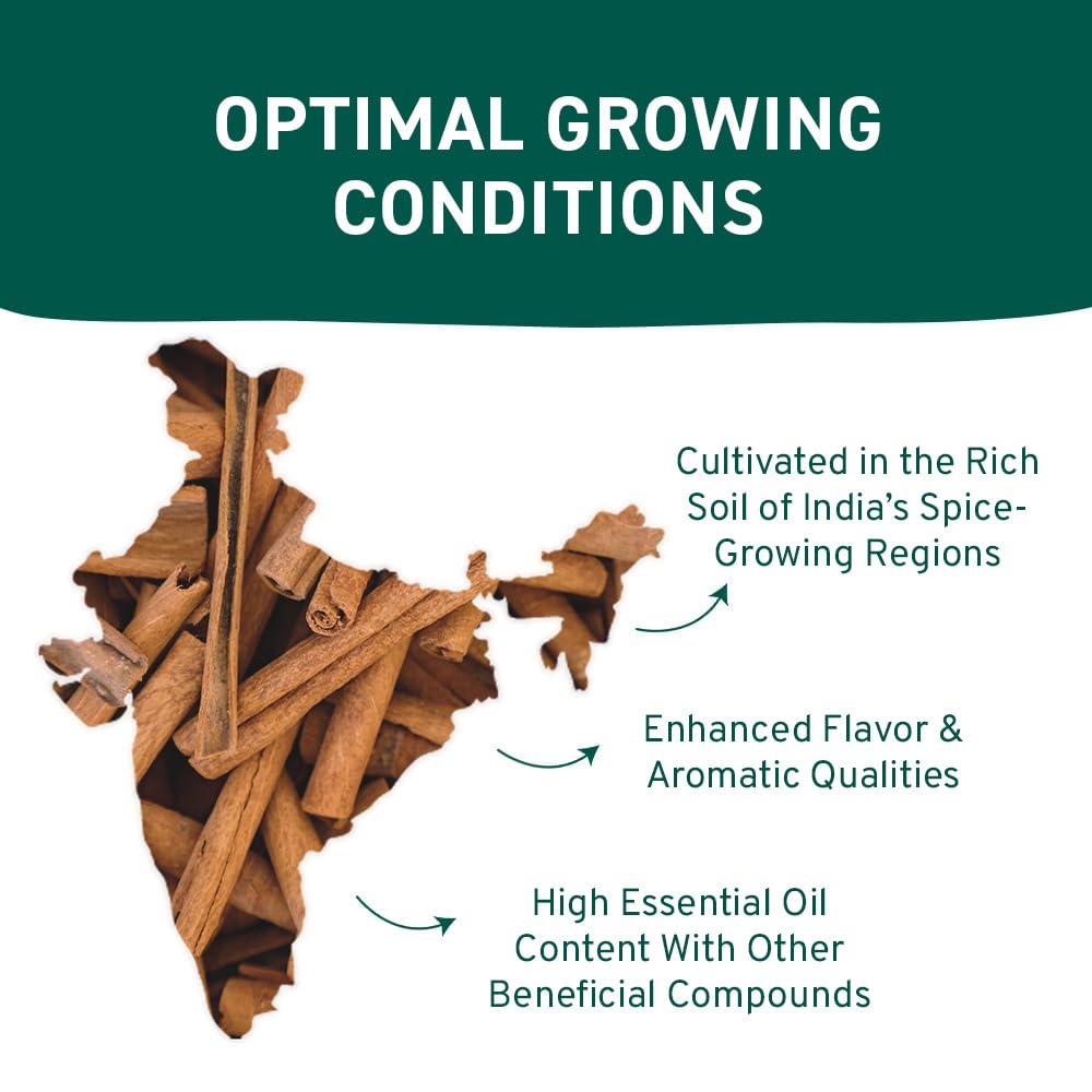 HANDPICK, Cinnamon Sticks (7 oz) 100% Raw, Non-GMO, Gluten-Free | Premium Quality | Resealable Ziplock Pouch | Perfect for Baking, Cooking & Beverages